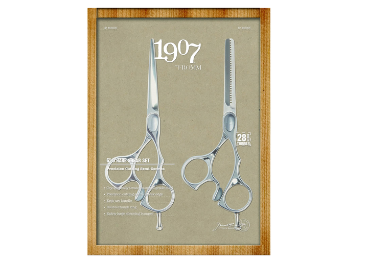 1907 Hair Shears Metallic - O'Hare 6'' Shears & Thinner - Set of Two