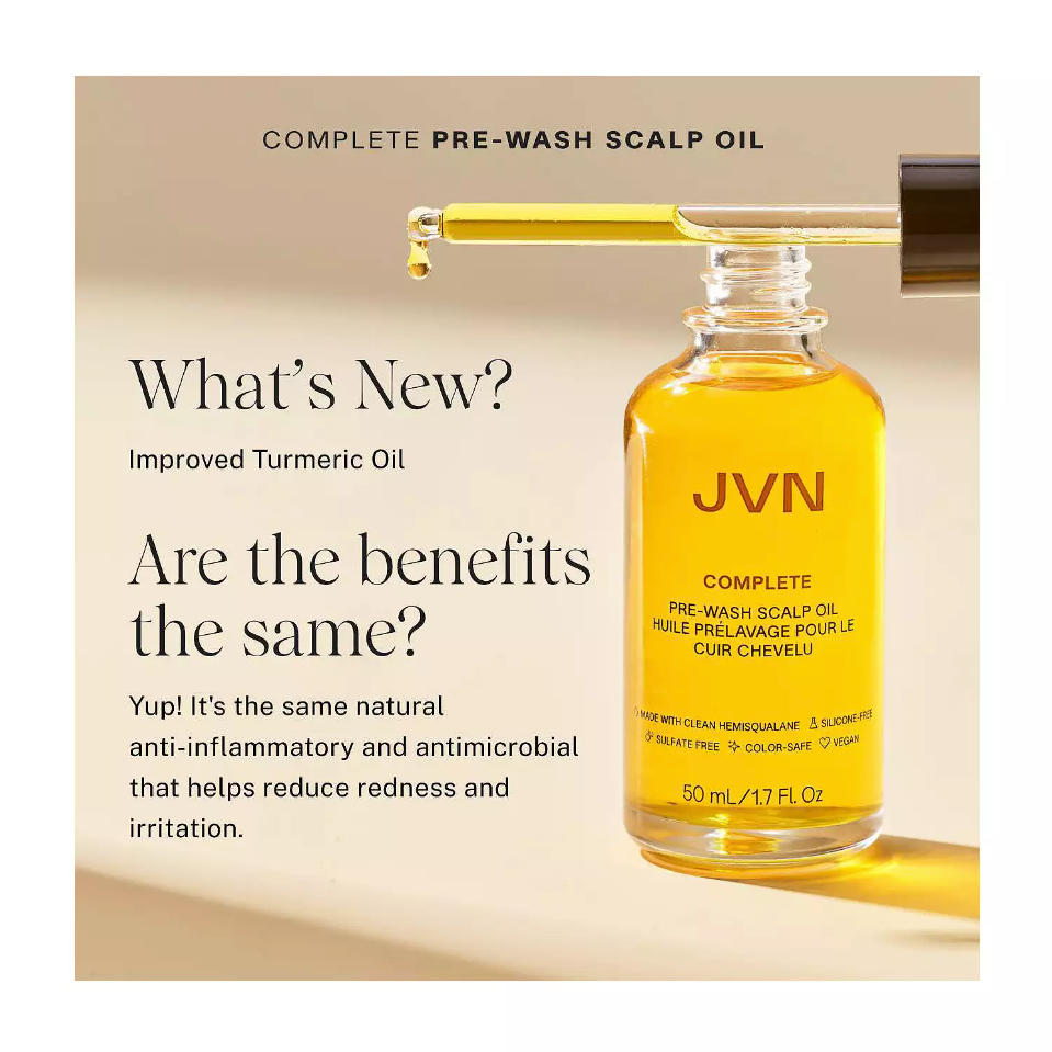 JVN Complete Pre-Wash Scalp & Hair Strengthening Treatment Oil