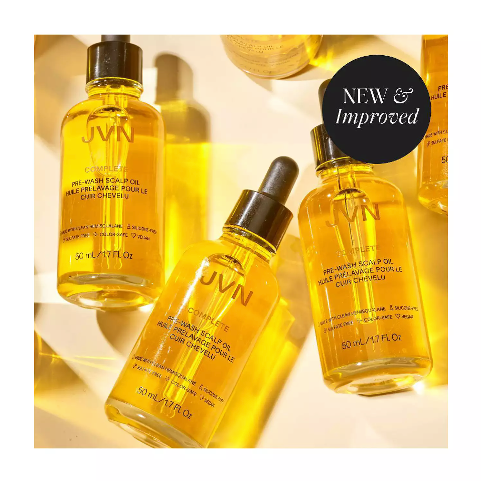 JVN Complete Pre-Wash Scalp & Hair Strengthening Treatment Oil