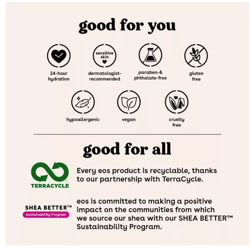 eos Shea Better Ultra Derm Coconut Water Hand Cream - 2.5 fl oz