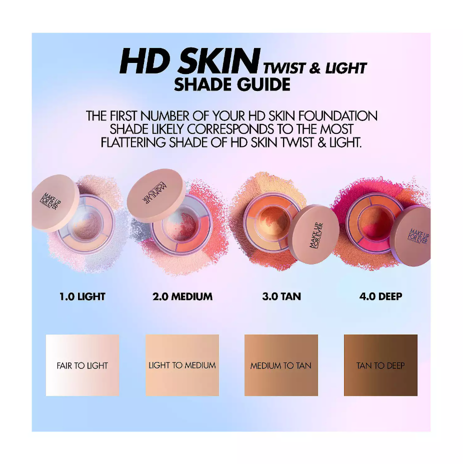 MAKE UP FOR EVER HD SKIN TWIST & LIGHT 24HR Luminous Finishing Powder