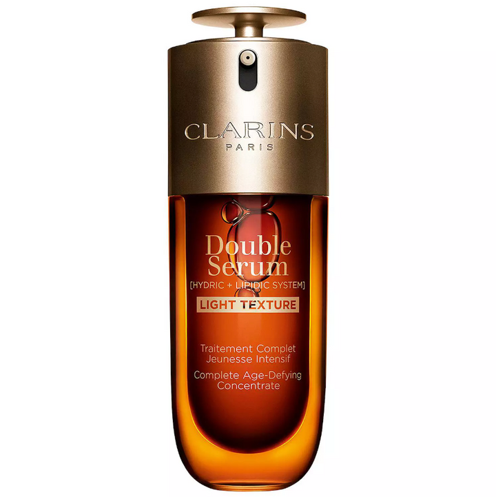 Clarins Double Serum Light Texture Anti Aging to Firm, Boost Radiance, Refine Pores