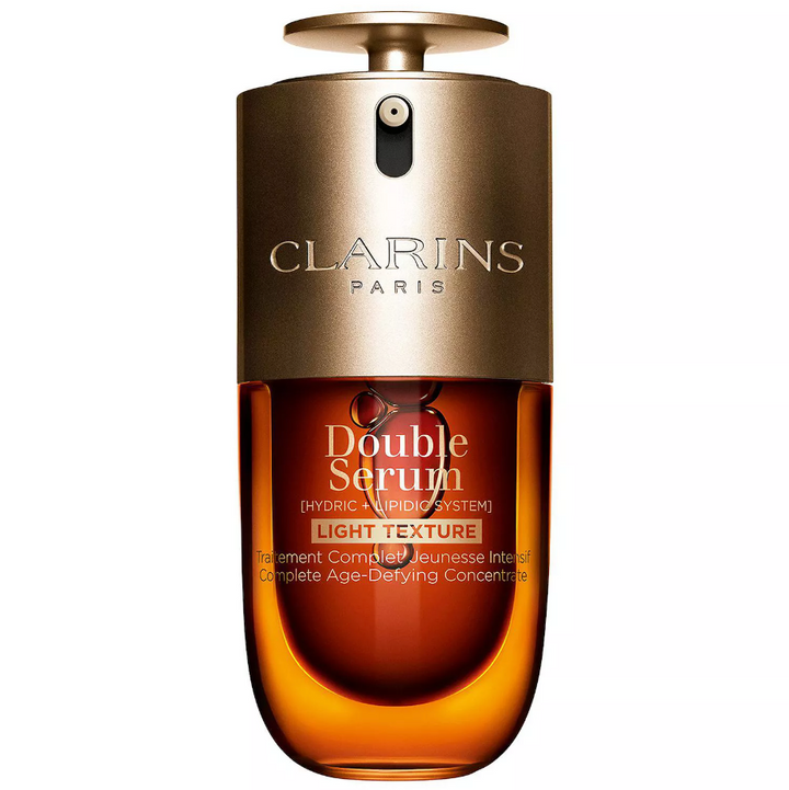 Clarins Double Serum Light Texture Anti Aging to Firm, Boost Radiance, Refine Pores