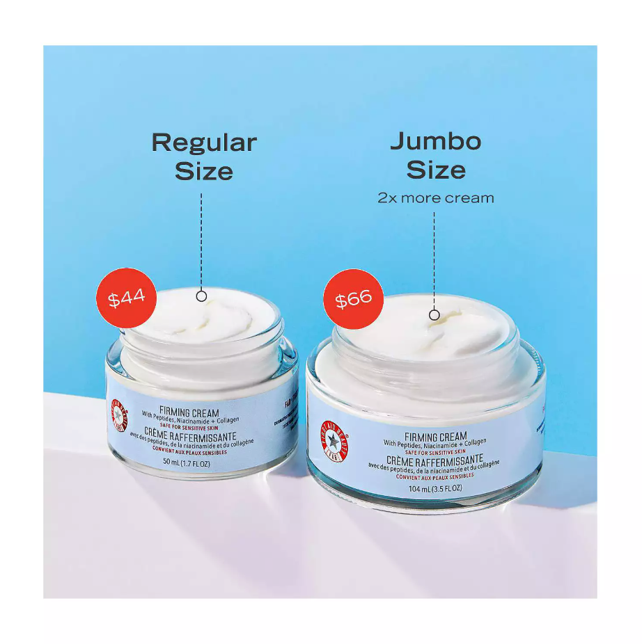 First Aid Beauty Firming Cream with Peptides, Niacinamide + Collagen