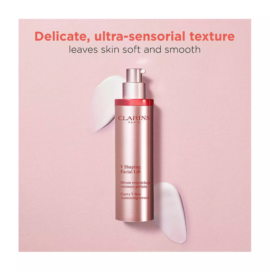 Clarins V Shaping Facial Lift Depuff & Contour Serum with Hyaluronic Acid