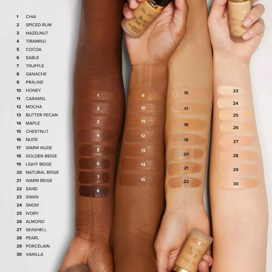 Too Faced Born This Way Oil-Free Undetectable Liquid Foundation-1oz