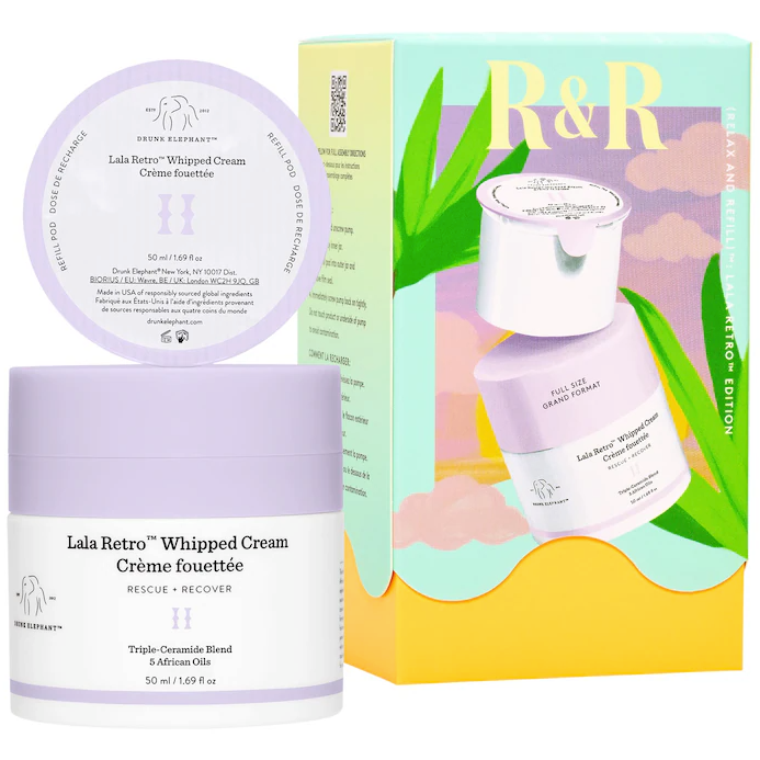 Drunk Elephant Lala Retro Nourishing Whipped Refillable Moisturizer