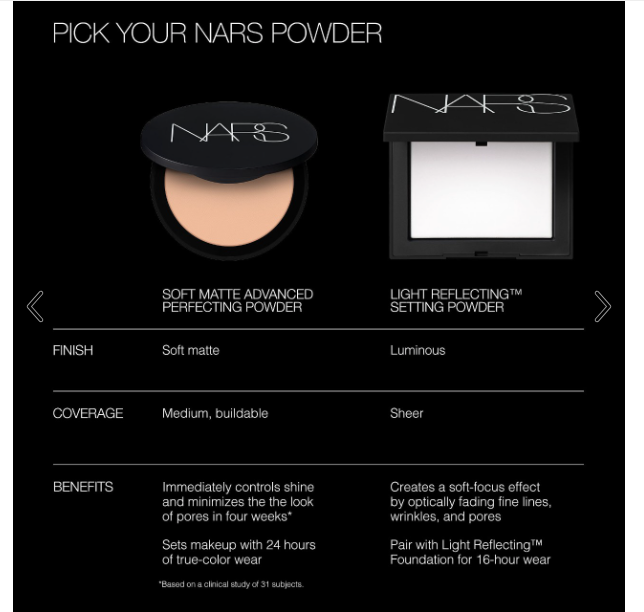 NARS Soft Matte Advanced Perfecting Powder MSRP $36
