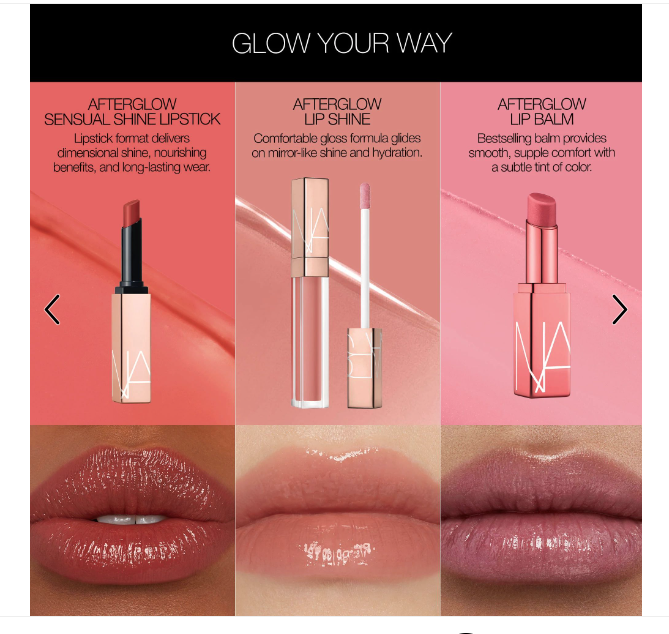 NARS Afterglow Sensual Shine Lipstick (Select Shade)